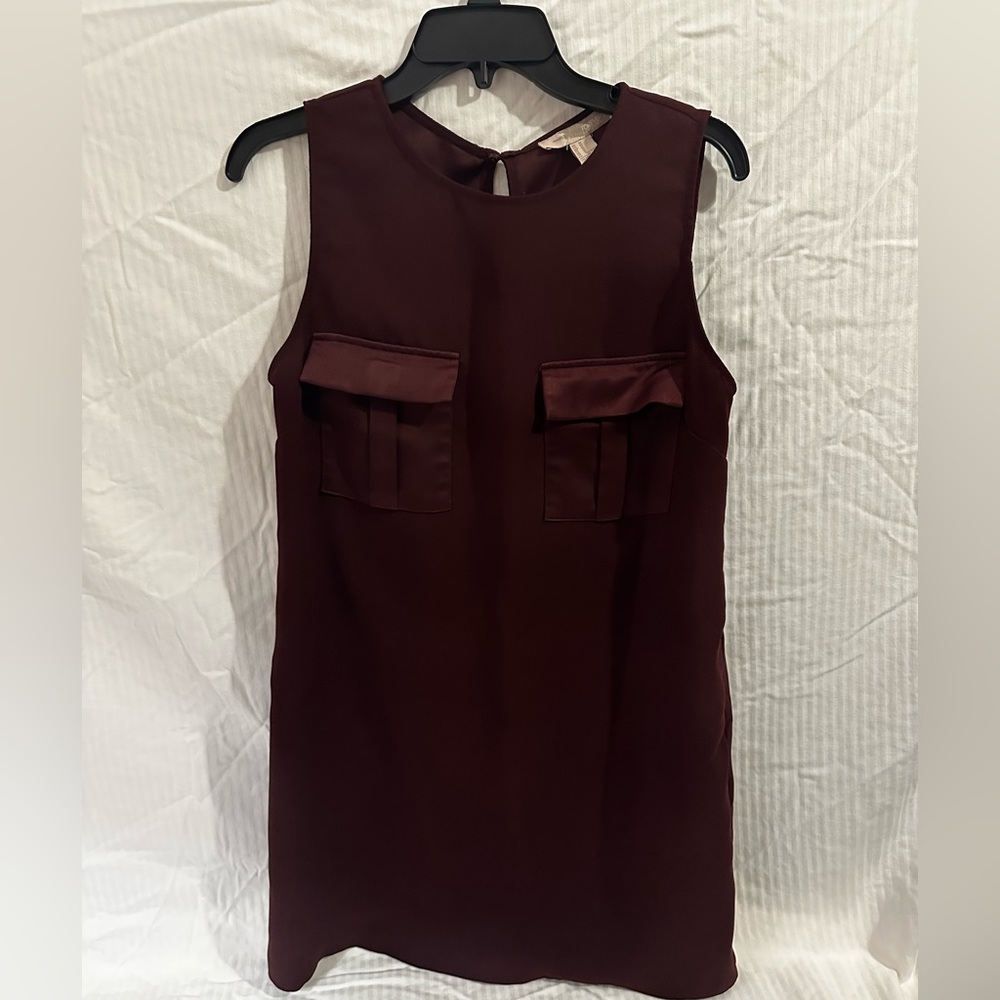 Burgundy Sleeveless Dress - Forever 21- Size Medium